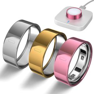 3 Pack Ring Cover Compatible with Oura Ring Gen 4/Oura Ring Gen 3 Horizon/Heritage, Upgraded Anti-Scratch TPU Ring Protector for Men Women, NOT for Oura Ring 4 Ceramic (Size 9) (Gold+Silver+RosePink)