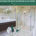 2 Pack Shower Door Bottom Seal 1/2" x 39" Glass Door PVC Seal Strip Suitable for 1/2 Inch Glass Frameless Shower Door Seal Strip Stop Shower Leaks