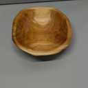Samhita Acacia Wood Serving Bowl, Fruit Bowl, Friendly and Perfect for Salad, Vegetables and Fruit,Single Salad Bowl (10" x 10" x 3")