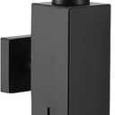 Soap Dispenser, Wall Mounted Square Hand Wash Dispenser with Pump, 304 Stainless Steel 160ml Liquid Dispenser, Refillable Dish Soap Dispensers for Kitchen Bathroom, Black