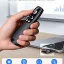 Presentation Clicker Wireless Presenter Remote for PowerPoint, Powerpoint Clicker with Volume Control PowerPoint Slide Advancer for Mac, Computer, Laptop
