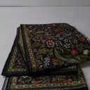 Moynesa Floral Kitchen Runner Rug 2x6, Washable Runners for Hallways Non Slip Green Soft Bathroom Carpet Runner, Boho Ultra Thin Botanical Runner for Laundry Room Entryway, Green