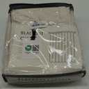 100% Blackout Shield Linen Blackout Curtains for Bedroom 84 Inches Long, Back Tab/Rod Pocket Living Room Drapes, Thermal Insulated Blackout Curtains 2 Panels Set, 50" W x 84" L, Cream