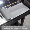 Piano Keyboard Anti-Dust Cover High Technology Fabric Key Cover Cloth Fit For Upright Piano, Electric Piano & Grand piano (Dark blue) (Gray)