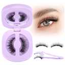 Magnetic Eyelashes with Applicator No Glue Needed Magnetics Eyelashes Natural Look Magnetic Lashes with Applicator