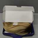 HAIRCUBE Brown Highlight Synthetic Lace Front Wig, 12Inch shoulder length Bob wigGlueless Human-Like Wig for Women, Natural Hairline & Adjustable Cap