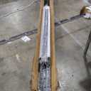 Aluminum Fence Post 2x2 Inches Black with Power Coated - 5.58' High Post with Cover and Base Cover and 4 Expansion Bolts, DIY Installation, for Concrete, Universal Fit