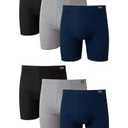 Hanes mens Tagless Comfortsoft Waistband - Boxer Briefs, 6 Pack Assorted, Large US, L