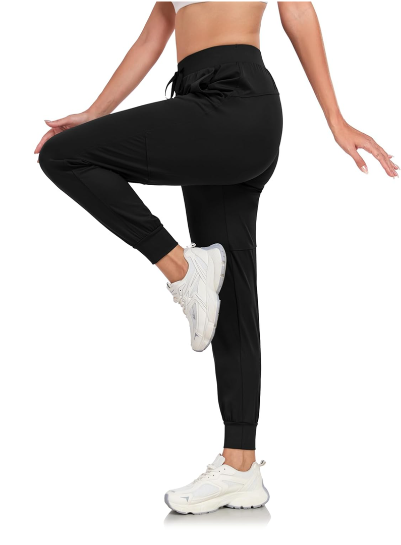 Rapoo Soft, Skin-Friendly, and Highly Elastic Women's Joggers Sweatpants Pants with Pockets S