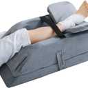 Leg Elevation Pillows for After Surgery, Foam Elevating Pillow, Foot Elevation Pillows for Leg Swelling with Velcro Straps, Foot Elevation Pillow for Post Surgery, Injuries