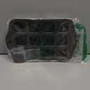 Tosnail 2 Pack 12 Cavity Mini Cheesecake Pan with Removable Bottom, All Edges Brownie Pans, Square Cupcake Muffin Pan, Small Bread Loaf Mold - Square