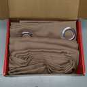 RYB HOME Thermal Insulated Door Curtains, Room Darkening Privacy Doorway Drapeies Ideal Temporary Door for Doorway/Closet, Width 42 x Length 80 inches, Mocha, Set of 1 (Cappuccino)