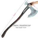 damdos Halloween Cosplay Props 37“ Vioking Style Axe, Cosplay Costume Accessory, Role Play Party Decor & Birthday Gifts