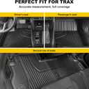 Original 2024 2025 2026 Trax Floor Mats & Cargo Liner for Chevy Trax All Models - Custom Fit Trunk Mat - All Weather Car Mats for Chevrolet Trax 2024 2025 2026 Accessories 1st & 2rd Row Mat