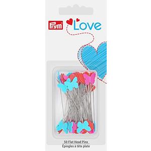 Prym Love 2-1/8", 50 pc Flat Head Pins, Multicolor (60100) Pack Of 2