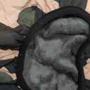 IECOii Extra Warm Dog Coat - Reflective Adjustable Jacket With Buckle Fleece Turtleneck for Cold Weather - Soft Winter Coat for Small Medium Extra Large Dogs - Green Camo L