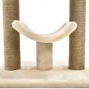 Amazon Basics Multi-Platform Cat Tree with Scratching Post for Indoor Cats up to 25lbs, 18 x 14 x 22 Inches, Beige