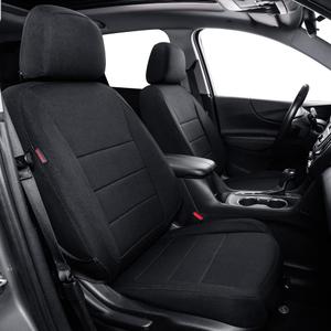 Equinox Seat Covers Custom Fit for 2025 2026 Chevrolet Equinox LT,RS,Activ (Not for EV),Full Coverage,Airbag Compatible Polyester Car Seat Protector(Full Set,Black)
