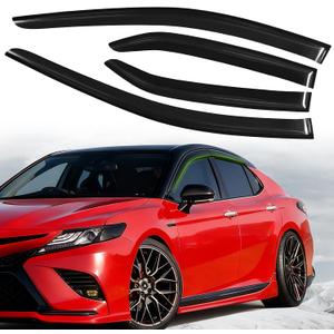 Window Visors for Toyota Camry 2025 2026 Rain Guards,Tape-On Window Deflector Wind Sun Visor for Camry Accessories (Fit 25 26)