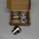 Zonon 4 Pack Shower Curtain Rods Single Swivel Flange Angled Shower Curtain Rods Bracket with Screws Brushed Nickel Finish 180° Rotation Fit 1" Outer Dia Rod for Bathroom Angled Sloped Ceiling Wall