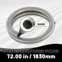 Universal stainless steel Exhaust Flex Pipe Flex Tube-72" 6 Feet Length 1.25" ID