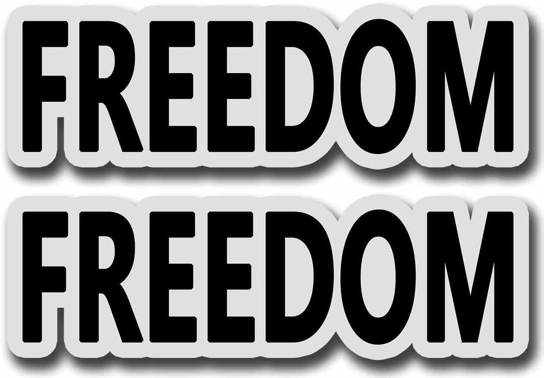 4 x 2 Pack Charlie Kirk Freedom Car Magnet Auto Truck Fridge Magnetic Decal Bumper Magnet