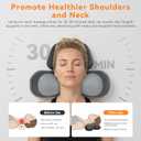 Yunari 3-in-1 Rechargeable Neck Massager Pillow with Heating & Traction, 2026 Latest Patented Ergonomic Cervical Pillow for Deep Tissue Neck Pain Relief, Shoulder & Neck Hump Corrector for Women, Men, Grey