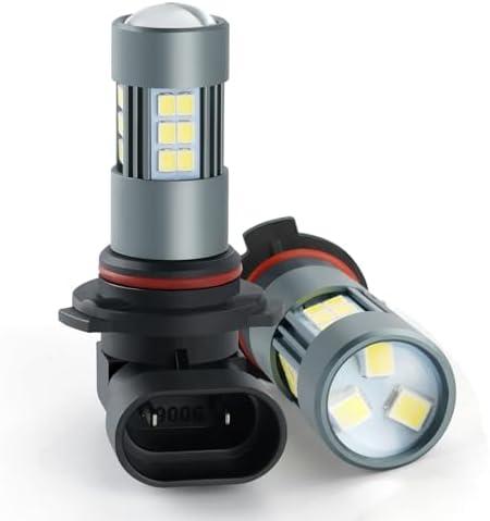 iFunyLED 9006/HB4 LED Fog Bulbs, Super Bright LED Fog Lights 6500K Cool White, Plug and Play, Replacement Lights for Cars Trucks SUV, Pack of 3