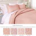 Exclusivo Mezcla Ultrasonic Full Queen Quilt Bedding Set, Lightweight Blush Pink Bedspreads Soft Modern Geometric Coverlet Set for All Seasons (1 Quilt and 2 Pillow Shams)