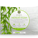 Essence of Bamboo Jumbo Pillow 20x28in Memory foam Cluster Pillow