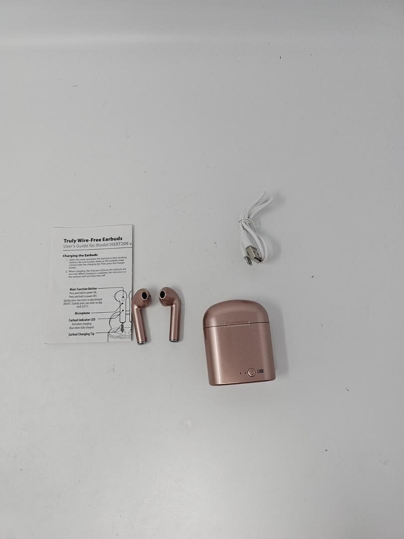 iLive IAEBT209 Truly Wireless Earbuds Bluetooth 5 With Charging Case Rose Gold