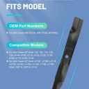 ACEBRI High Lift Blades 42 '' for John Deere AM141034, AM137329, M154062 105, 115, 125, 135, D100, D105, D110, D120, D125, D130, LA115, LA120, LA125, LA135, LT160, LT180 SST15, SST16 Mower Blade 2Pack