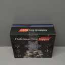 Christmas Tree Toppers Lighted with 6 Projection Modes, Christmas Snowflake Tree Topper with Built-in LED Rotating Lights, Silver 3D Glitter Projection for Xmas Party Holiday Decorations