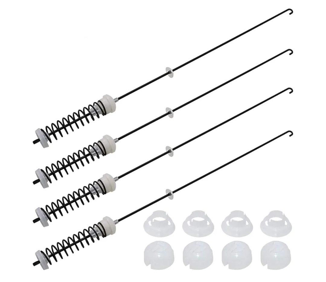 【ALLOY UPGRADED】W10780045 WTW4816FW2 NTW4516FW2 NTW4605EW0 NTW4516FW1 WTW4800BQ1 Washer Suspension Rods Kit 4 Pcs by Beaquicy-Washer Parts for Whirlpool Kenmore Suspension Rods RTW4516FW1,11020102310