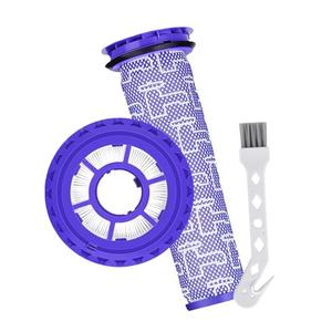 2-Pack Vacuum Filter Replacement Parts for Dyson DC41, DC65, DC66, UP13, UP20, UP30 Animal, Multi Floor & Ball Vacuum - 1 Post Filter & 1 Pre Filter With 1 Brush, Replaces Part # 920769-01 & 920640-01