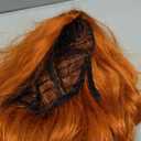 NAYOO Long Wavy Orange Wigs for Women - 26'' Long Ginger Wig, Natural Looking Orange Wavy Wigs, Easy to Put Ginger Curly wig, Heat Resistant Synthetic Cosplay Halloween Daily Wear Wig