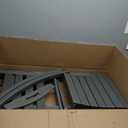 Outdoor Rocking Chair, All-Weather Resistant Poly Lumber Rocker Chair Outdoor, High Back Plastic Patio Rocking Chairs for Outside Porch Rocker Garden Lawn, Slate Grey