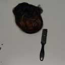 Short Pixie Wigs for Black Women Auburn Pixie Cut Wigs with Bangs Short Curly Wig for Black Women Natural Bowl Cut Wig Synthetic Black and Brown Wigs for Women 1B/30 Color Pixie Wigs(Ombre Auburn)