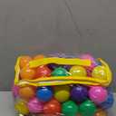 Ball Pit Balls Phthalate Free BPA Free Crush Proof Plastic - 7 Bright Colors in Reusable Play Toys for Kids with Storage Bag