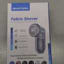 BEAUTURAL Fabric Shaver and Lint Remover, Sweater Defuzzer with 2-Speeds, 2 Replaceable Stainless Steel Blades, Battery Operated, Remove Clothes Fuzz, Lint Balls, Pills, Bobbles Gray
