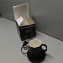 BESTINNKITS Smart Coffee Cup Warmer Set, Auto On/Off Gravity-induction Mug Office Desk Use, Candle Wax Cup Warmer Heating Plate (Up To 131F/55C), 14oz (Black)