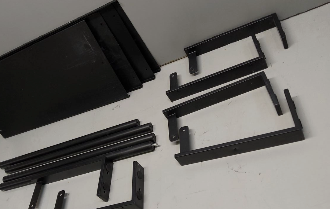 Black Multiple Wall Mounting Shelves, Size 23.5" x 11"