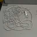 Christmas Wreath Window Lights Decorations, 2 Packs 14" Christmas Window Lights with Bow, Timer Remote Control USB Powered Window Silhouette Light for Door Home Winter Xmas Party