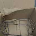 Chrome Over The Tank 2 Slots Toilet Tissue Paper Holder Organizer for Bathroom Storage, Set of 2