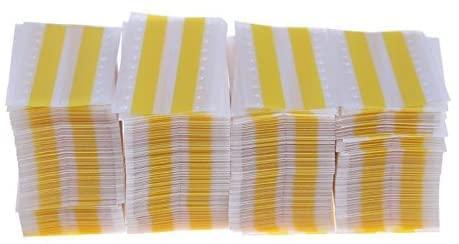 Marsrut 500pcs/Lot 8mm Film Splicing Splice Tape Kit, Double Face Rectangular Insulating Splicer for Joining Using Rest Components Exact in The Raster Yellow Color, Super Adhesion