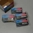 Jetingo 962xl Ink Cartridges Combo Pack for HP 962XL Black and Color Replacement for HP OfficeJet Pro 9010e 9015e 9010 9012 9015 9018 9025 Printers (4-Pack Black Cyan Magenta Yellow) (962-4P)