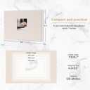 2 x Small Photo Album for Fujifilm Instax Mini Camera, Self Adhesive Albums White 60 Pages Scrap Book for 2x3 46 57 Instax Mini 12 11 9 8 7+ 99 40,Polaroid 300 Instant Camera,K-pop Photocards,Beige