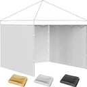10x10 Canopy Sidewalls, 3Pcs Canopy Sidewalls, UV Protection, Waterproof, Zipper Sidewall for 10x10 Pop Up Canopy Tent, Outdoor Events, Vendor Booths, Canopy Accessories (White, 3 Pcs)