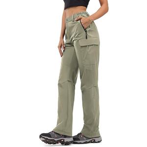 Moosehill Women's-Hiking-Pants-Cargo-Quick-Dry-Stretch-Lightweight Work Outdoor Pants with 5 Deep Pockets Size 8