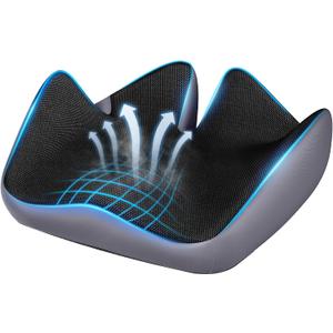 Seat Cushion for Relief Sciatica - Memory Foam Cushion for Office Chair, Hip & Coccyx Pain Relief for Long Sitting,2025 Upgraded Large Seat Cushion for Soft Support,Suitable for Game Chair/Wheelchair (20*16*5.8)